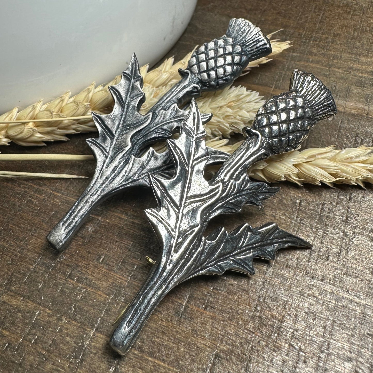 Balmoral Scottish Thistle Kilt Pin - Handmade in Scotland