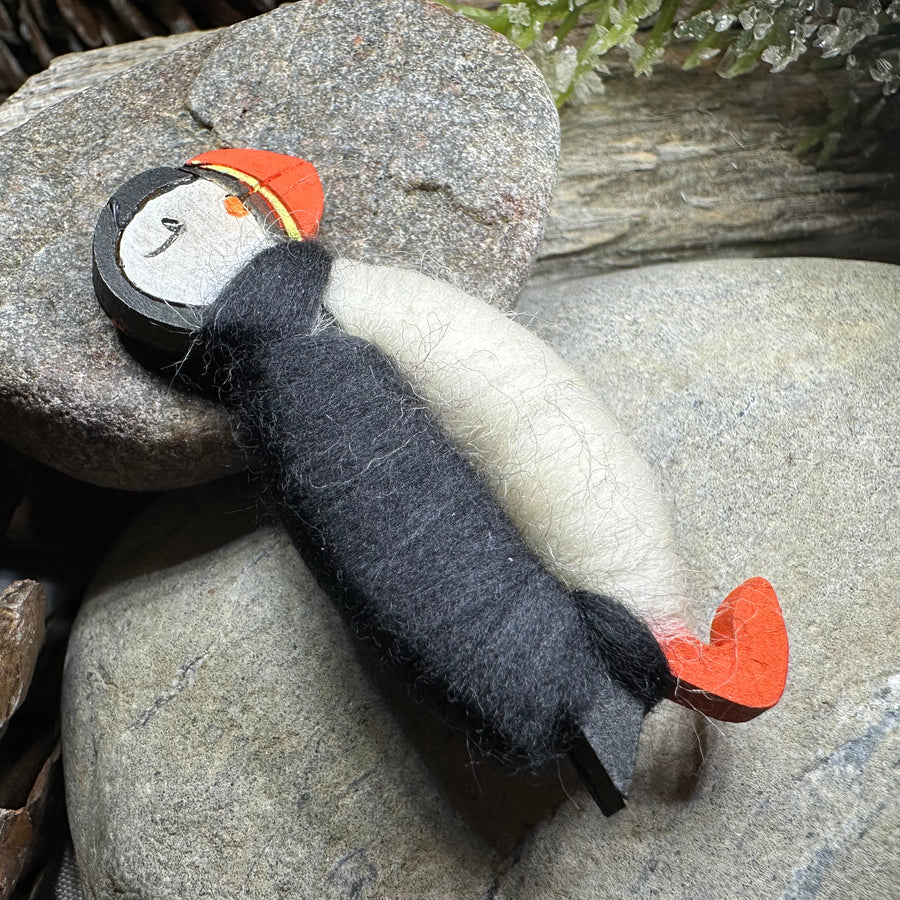Scottish Puffin Scatter Pin - Handmade in Scotland