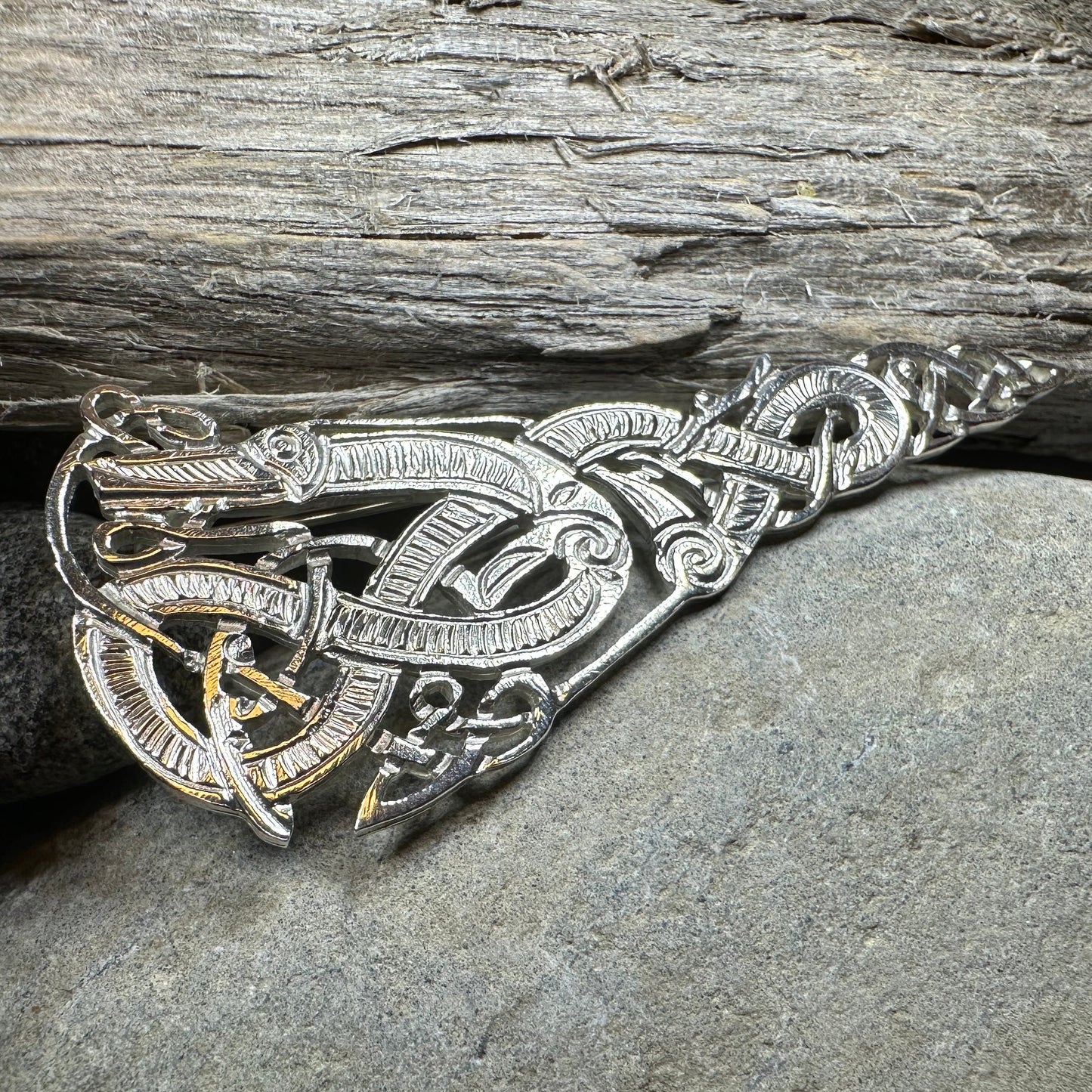 Artisan Irish Celtic Beast Brooch - Made in Ireland