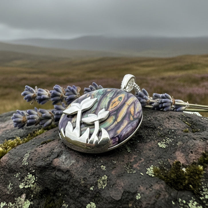 Heathergems Celtic Flower Necklace - Handmade in Scotland