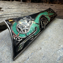 Load image into Gallery viewer, Long Celtic Dragon Brooch
