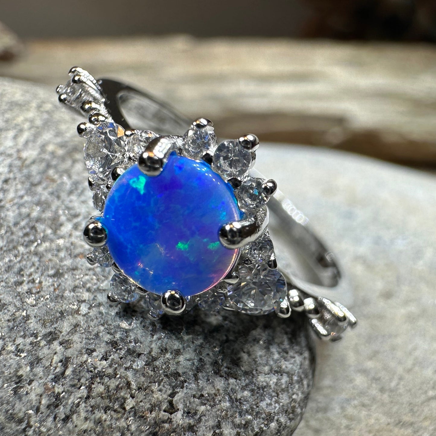 Enchanted Blue Opal Ring