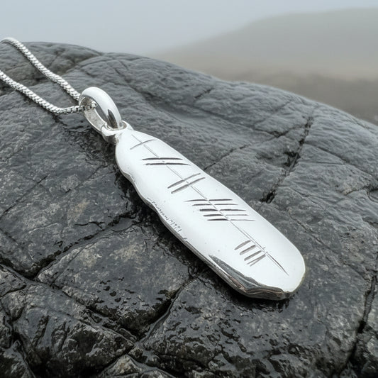 Gaelic Brave Ogham Necklace - Made in Ireland