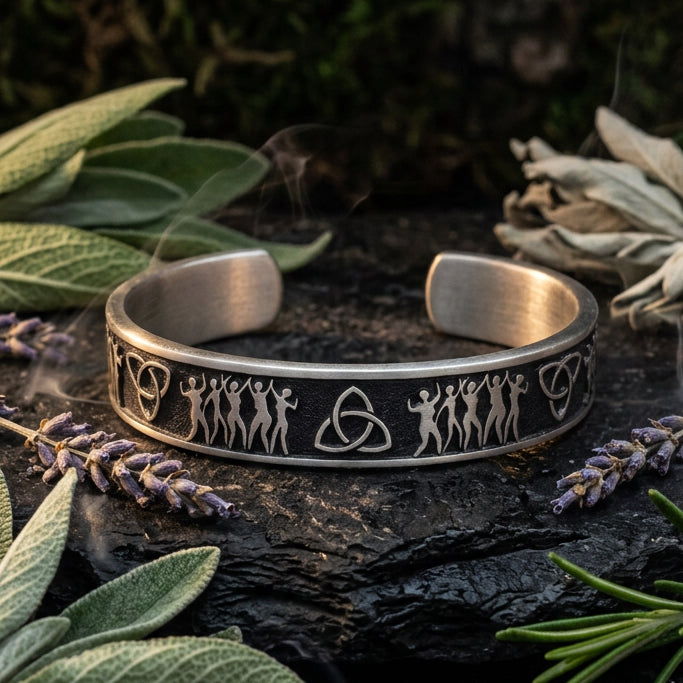 Celtic Sisters Trinity Knot Bracelet - Handmade in the U.S.A.