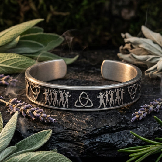 Celtic Sisters Trinity Knot Bracelet - Handmade in the U.S.A.
