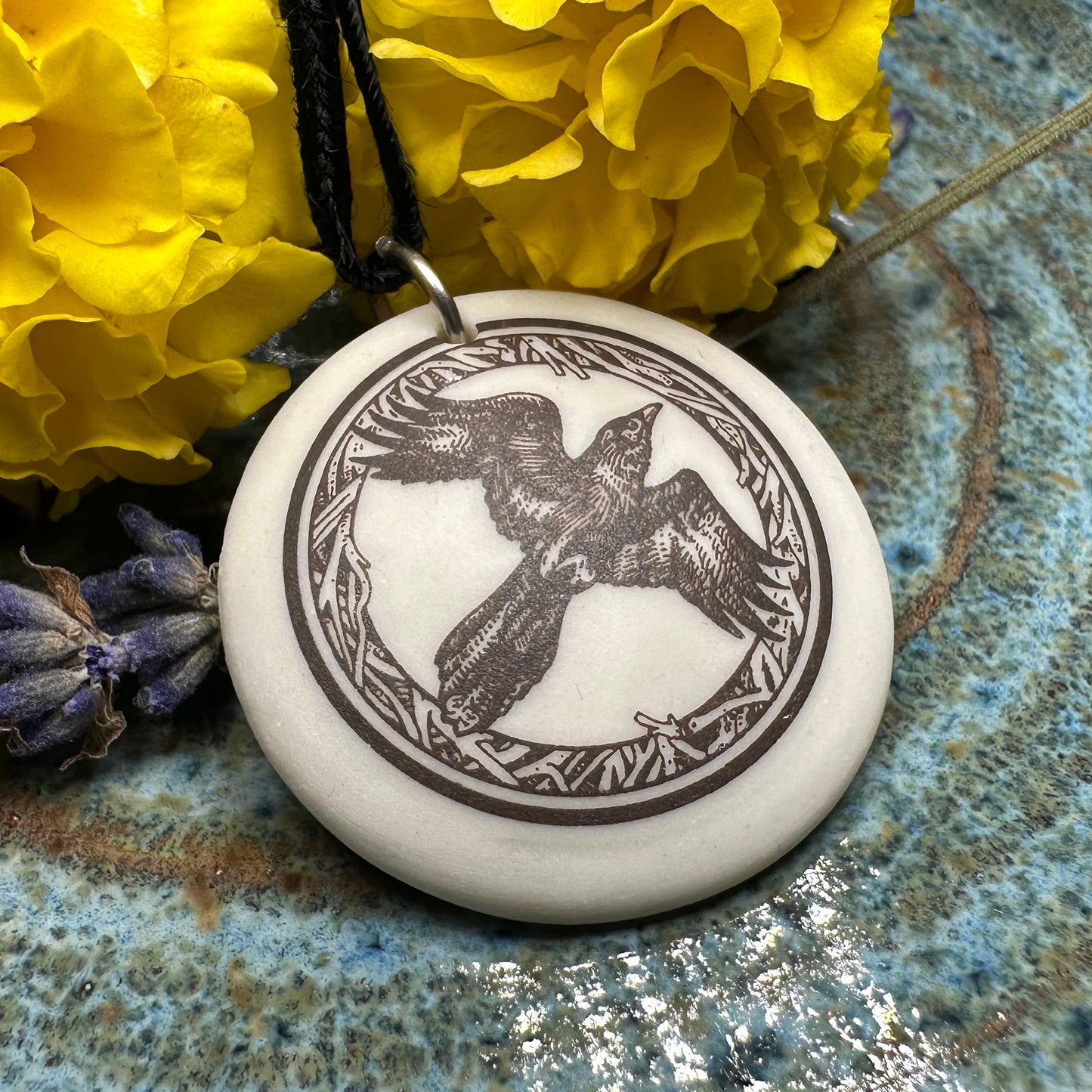 Artisan Raven Necklace - Handmade in the U.S.A.