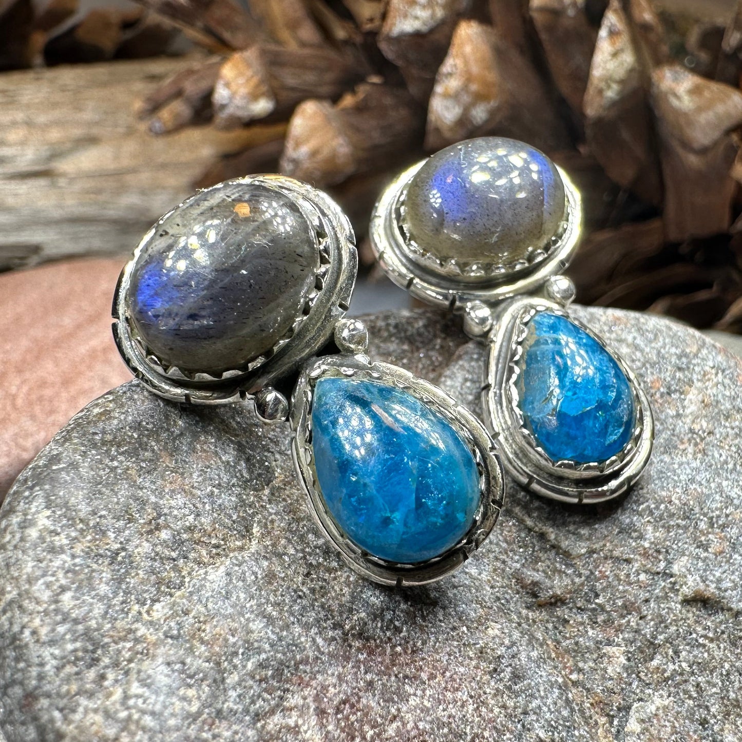 Desert Nights Post Earrings in Sterling Silver