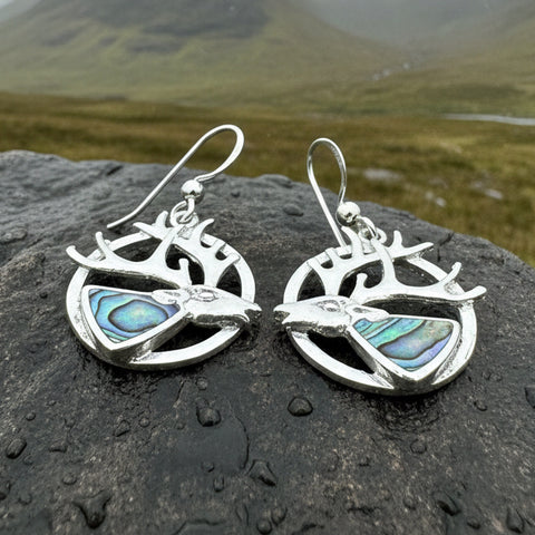 Load image into Gallery viewer, Scottish Stag of the Mist Earrings for Women
