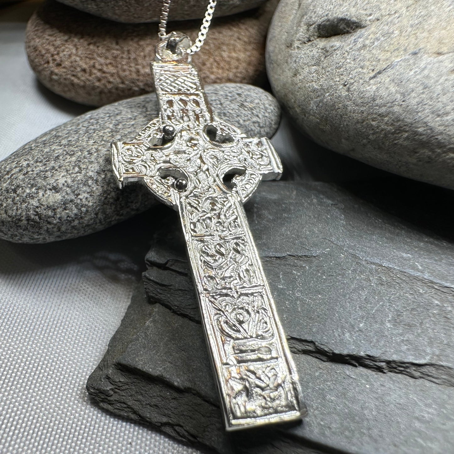 Artisan Irish Durrow Cross Necklace - Handmade in Ireland