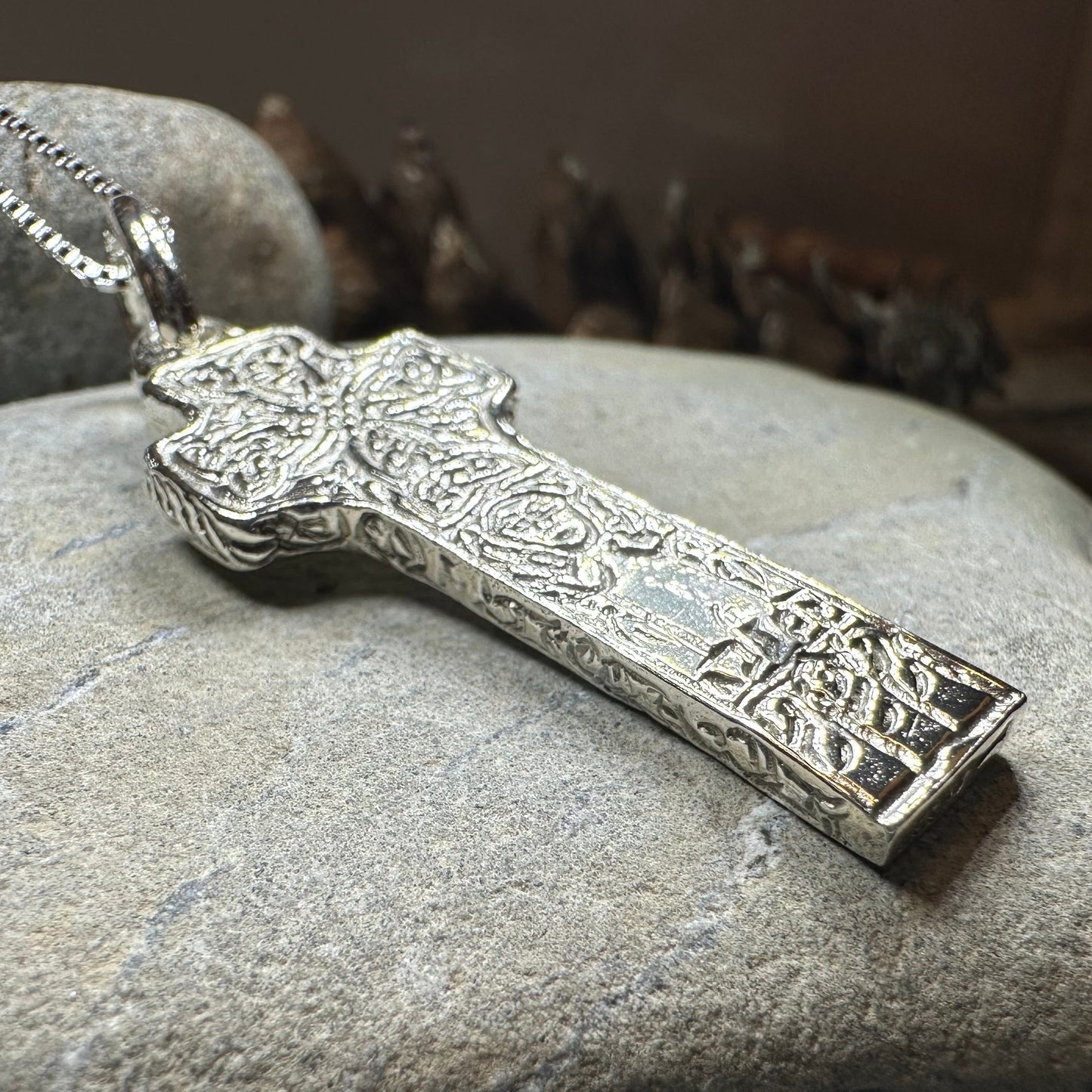 Artisan Irish Saint Patrick Cross Necklace - Made in Ireland — view 9