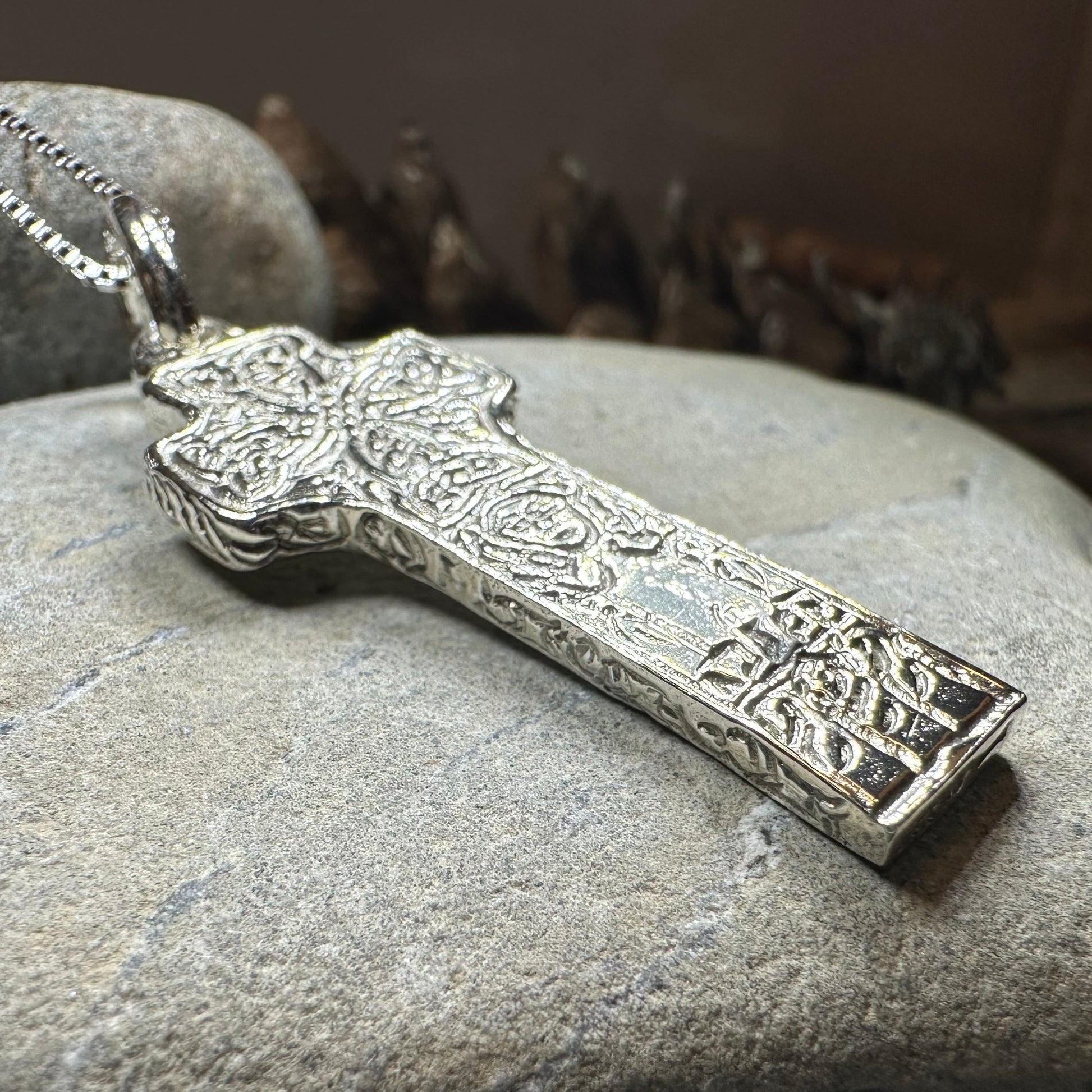 Artisan Irish Saint Patrick Cross Necklace - Made in Ireland — view 9