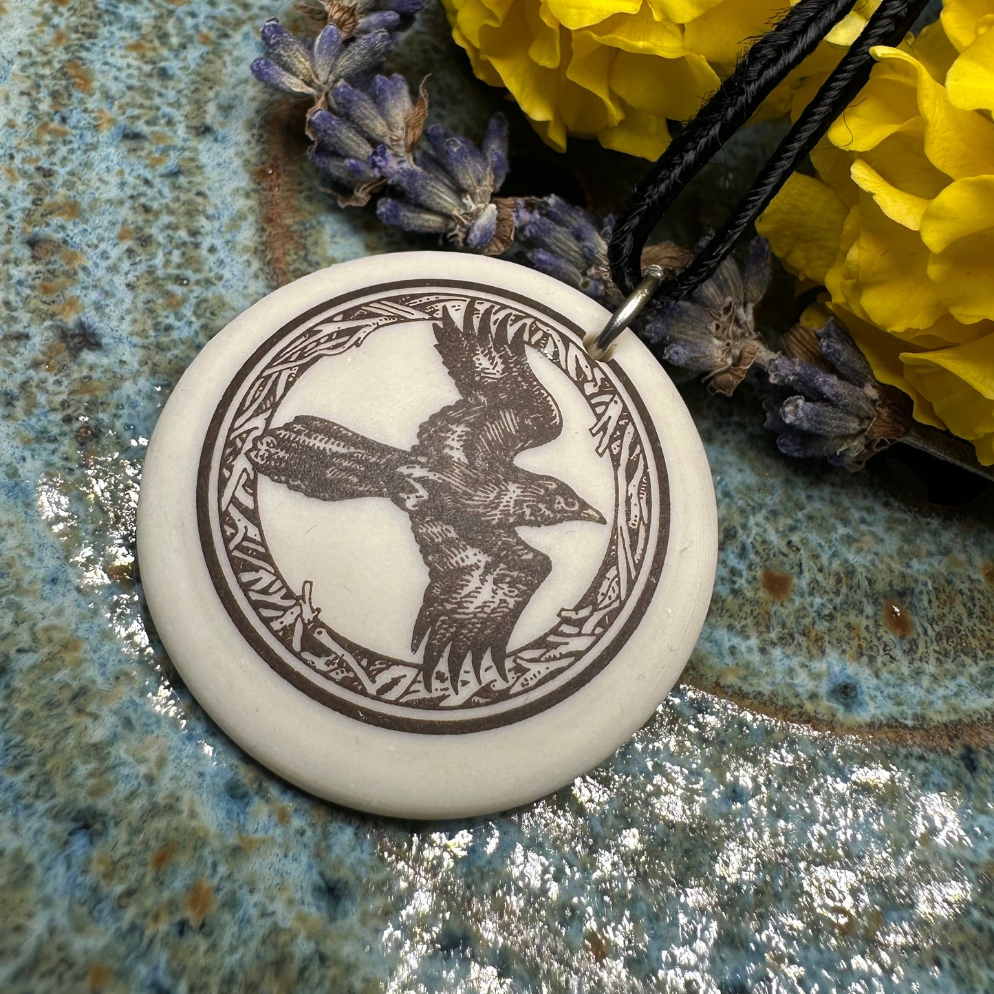Artisan Raven Necklace - Handmade in the U.S.A.