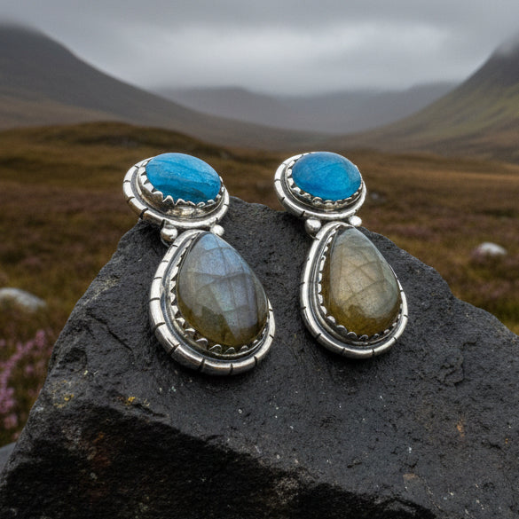 Desert Nights Post Earrings in Sterling Silver
