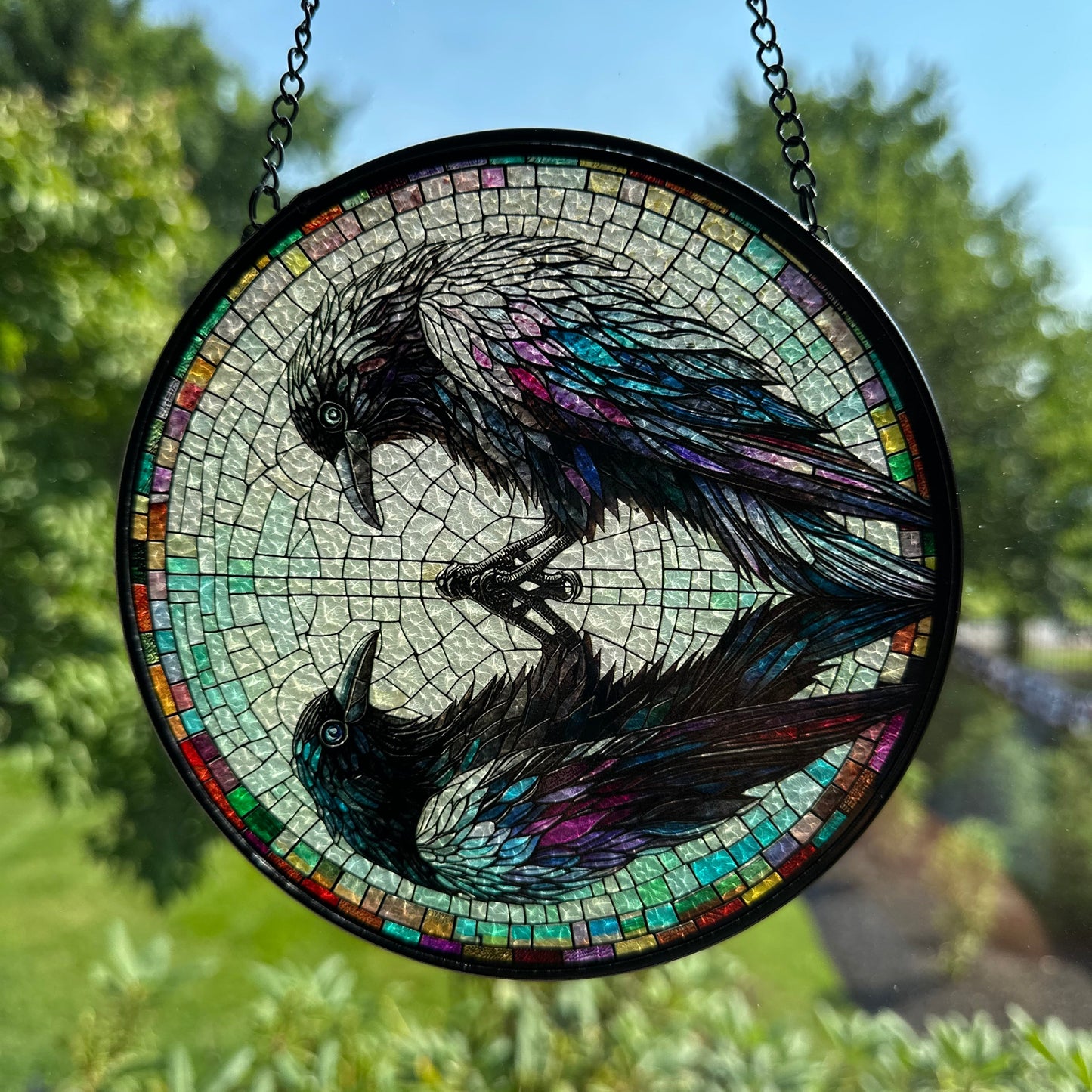Reflections Raven Suncatcher