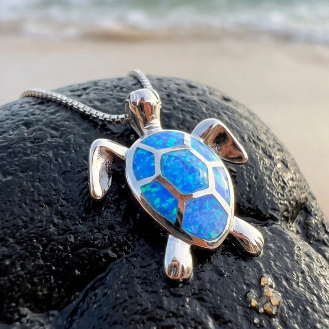 Sarilla Turtle Necklace in Sterling Silver