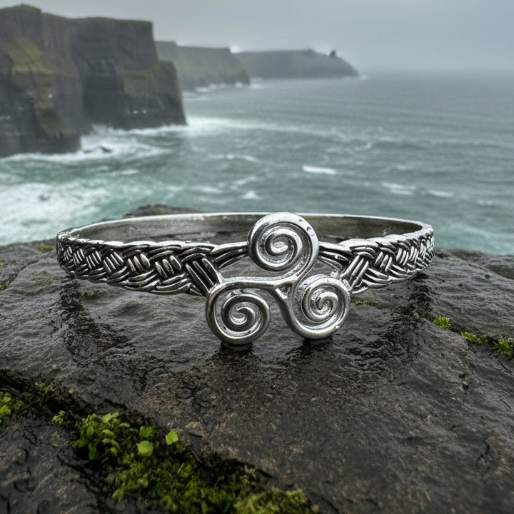 Celtic Triple Spiral Bracelet