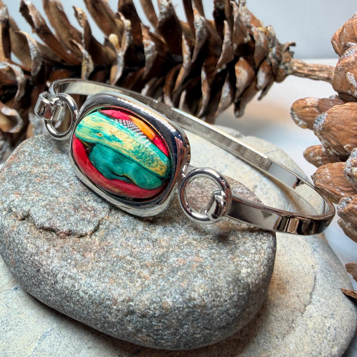 Square Scotland Heathergems Bracelet - Handmade in Scotland