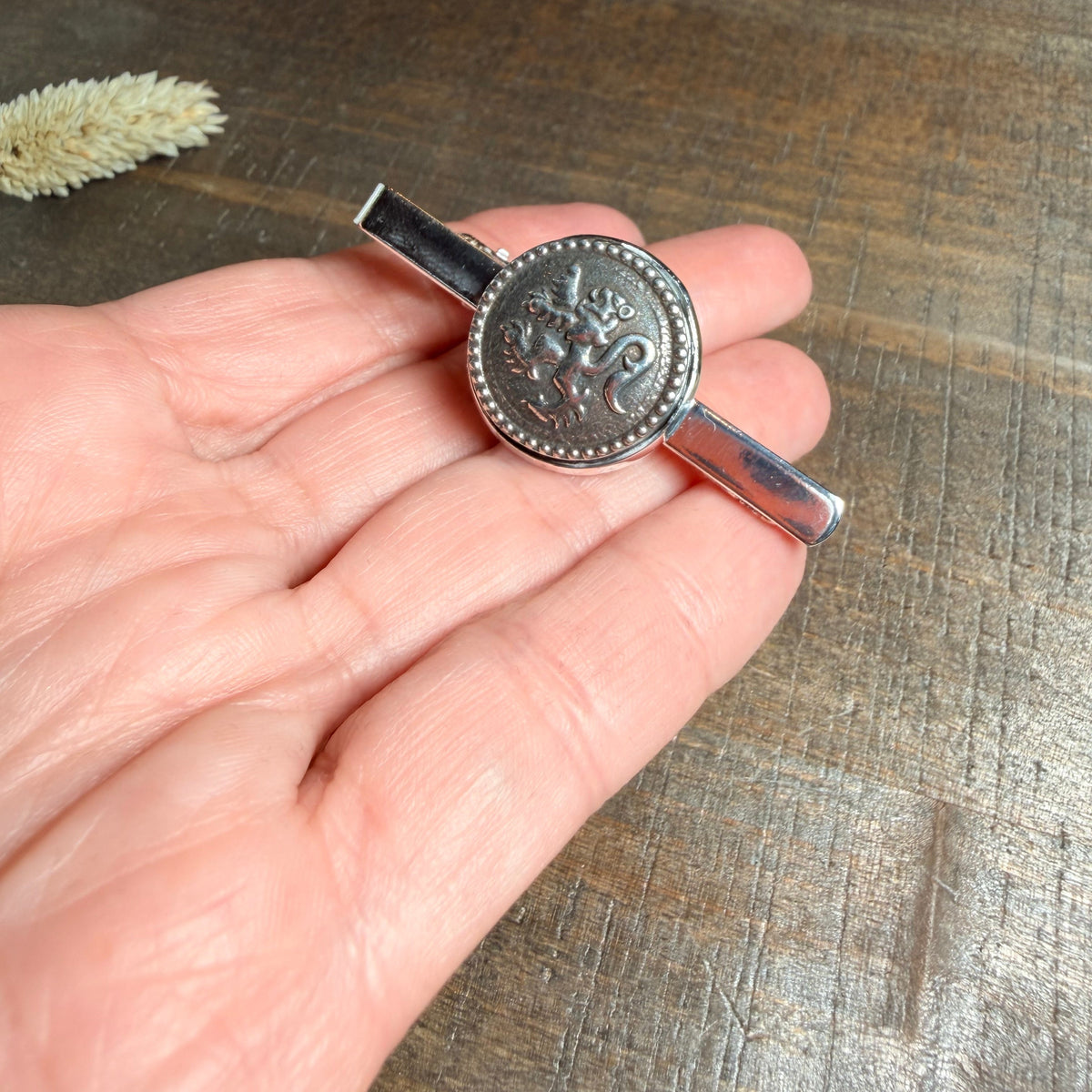Lion of Scotland Cuff Links & Tie Bar Set - Handmade in Scotland