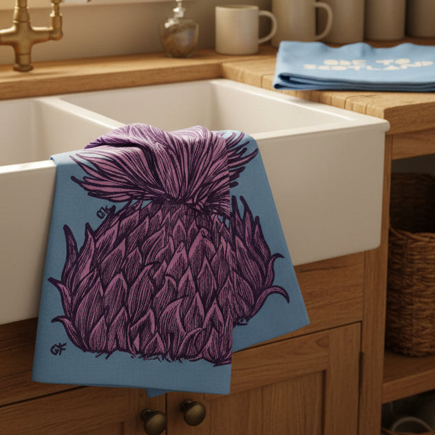 Handmade Scotland Lover Tea Towels - Set of Two