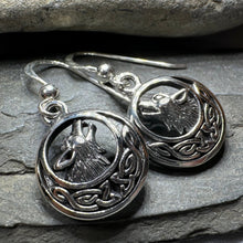Load image into Gallery viewer, Celtic Wolf Spirit Earrings
