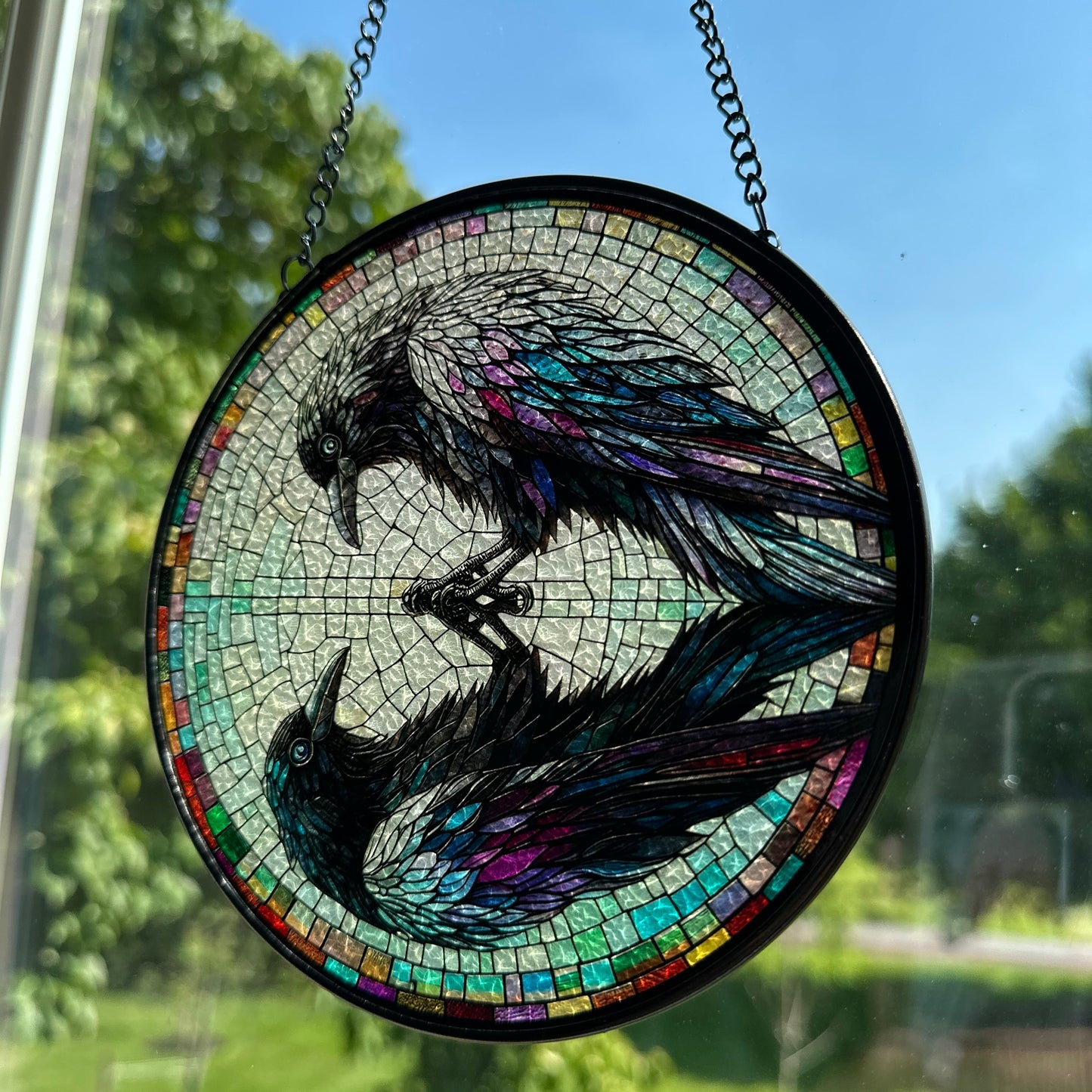 Reflections Raven Suncatcher
