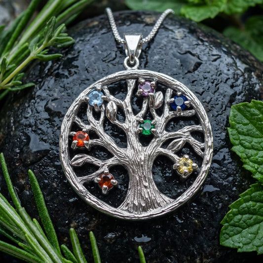Anice Tree of Life Necklace in Sterling Silver