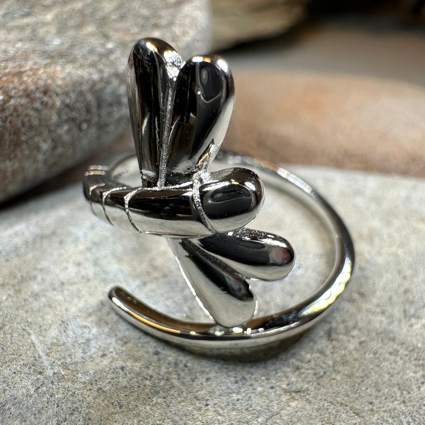 Dragonfly Wrap Ring in Sterling Silver — view 7
