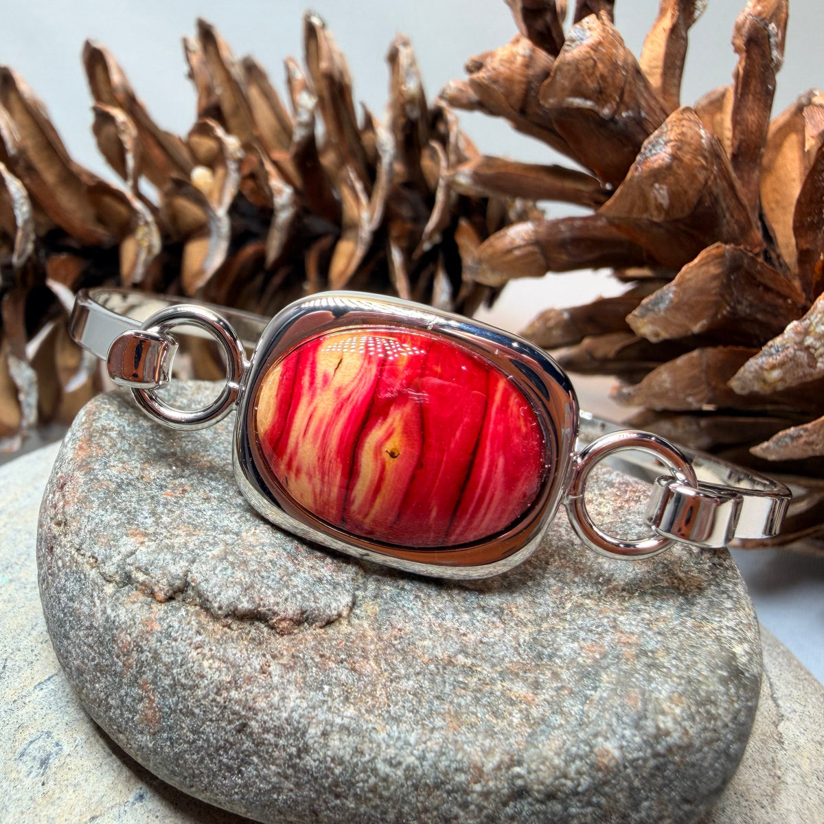 Square Scotland Heathergems Bracelet - Handmade in Scotland