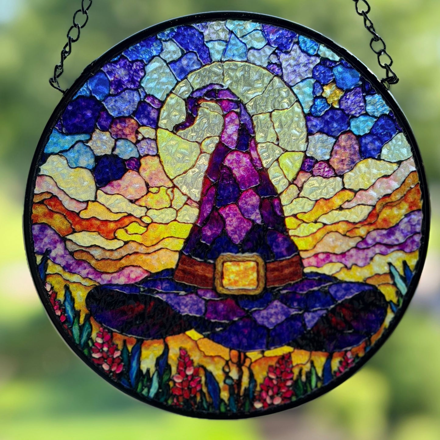 Purple Witch’s Hat Suncatcher