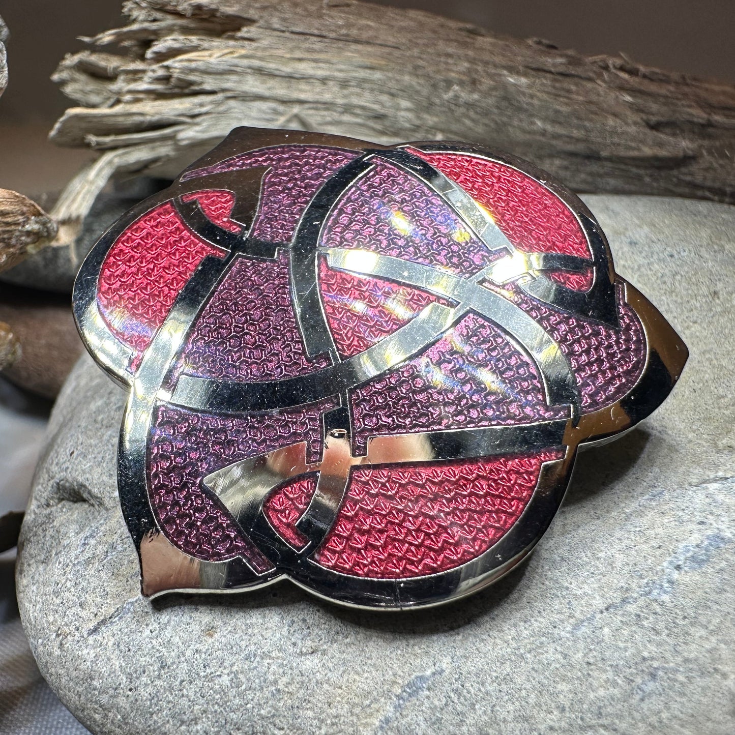 Enamel Celtic Knot Brooch — view 12