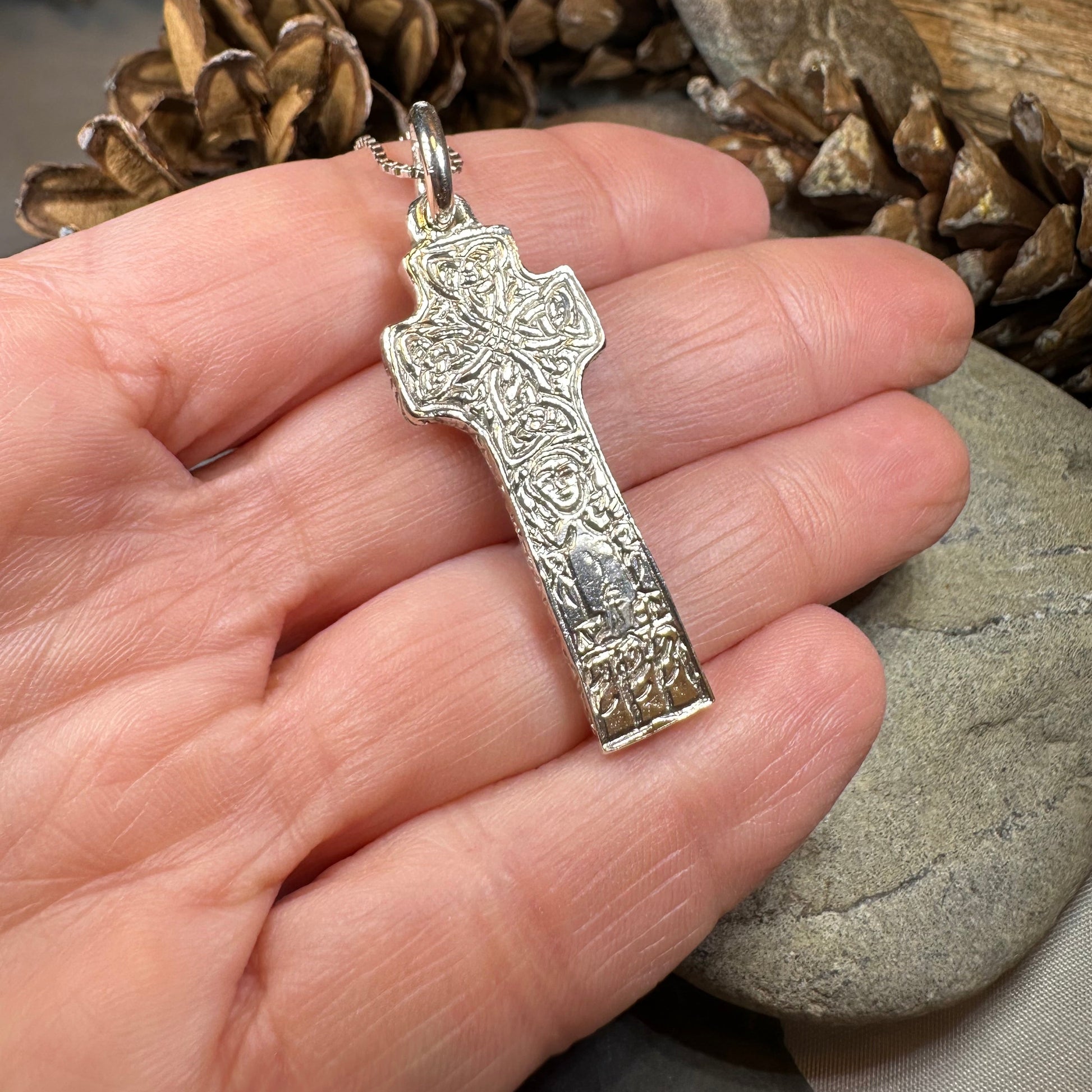 Artisan Irish Saint Patrick Cross Necklace - Made in Ireland — view 6