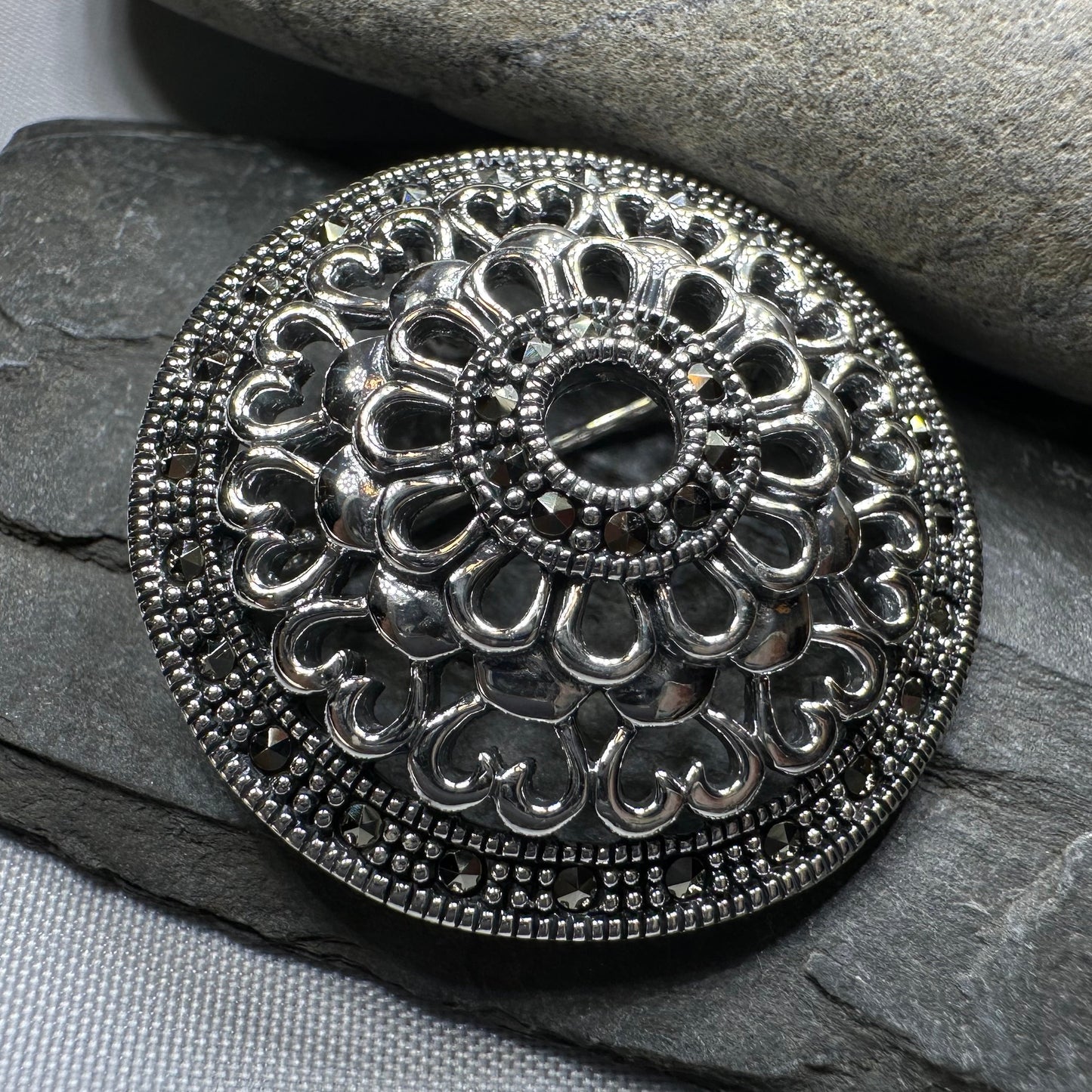 Halsey Celtic Knot Brooch in sterling silver