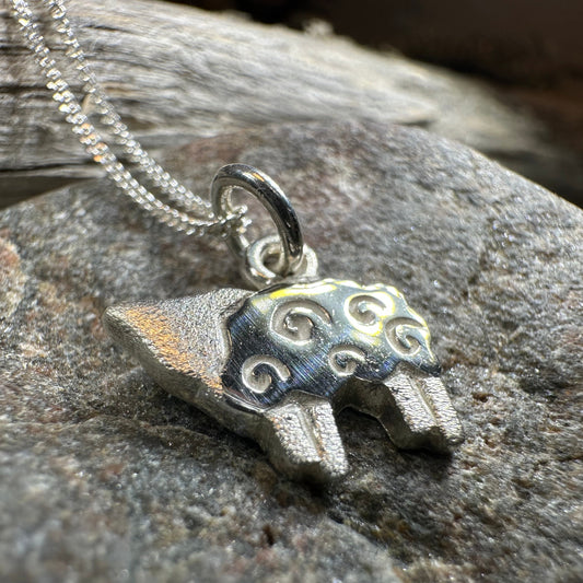 Love Ewe Sheep Necklace - Handmade in Scotland