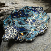 Load image into Gallery viewer, Celtic Dragon Enamel Brooch
