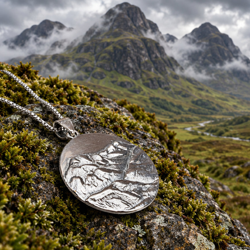 Scotland Three Sisters of Glencoe Necklace - Handmade in Scotland