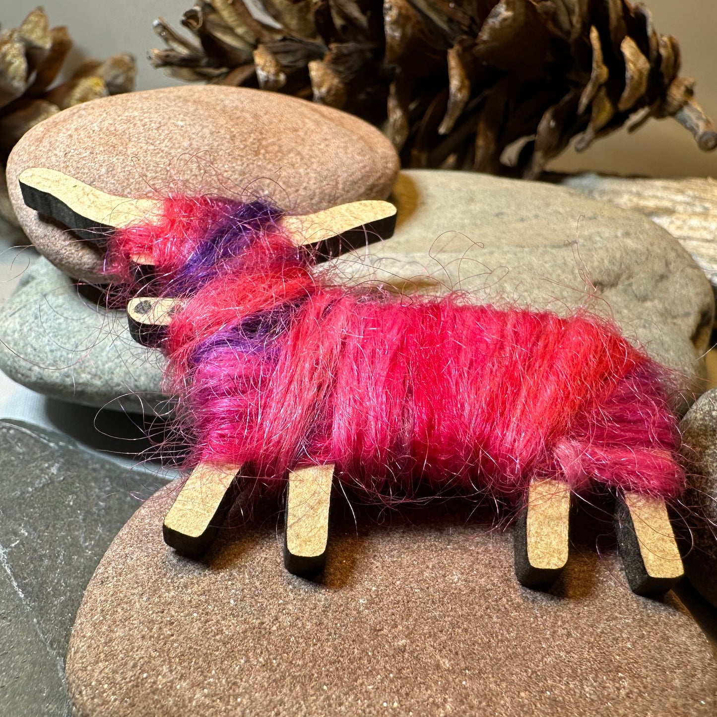 Scottish Highland Cow Scatter Pin - Handmade in Scotland