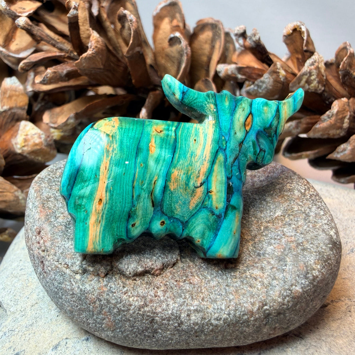 Heathergems Knox Highland Cow Brooch - Handmade in Scotland