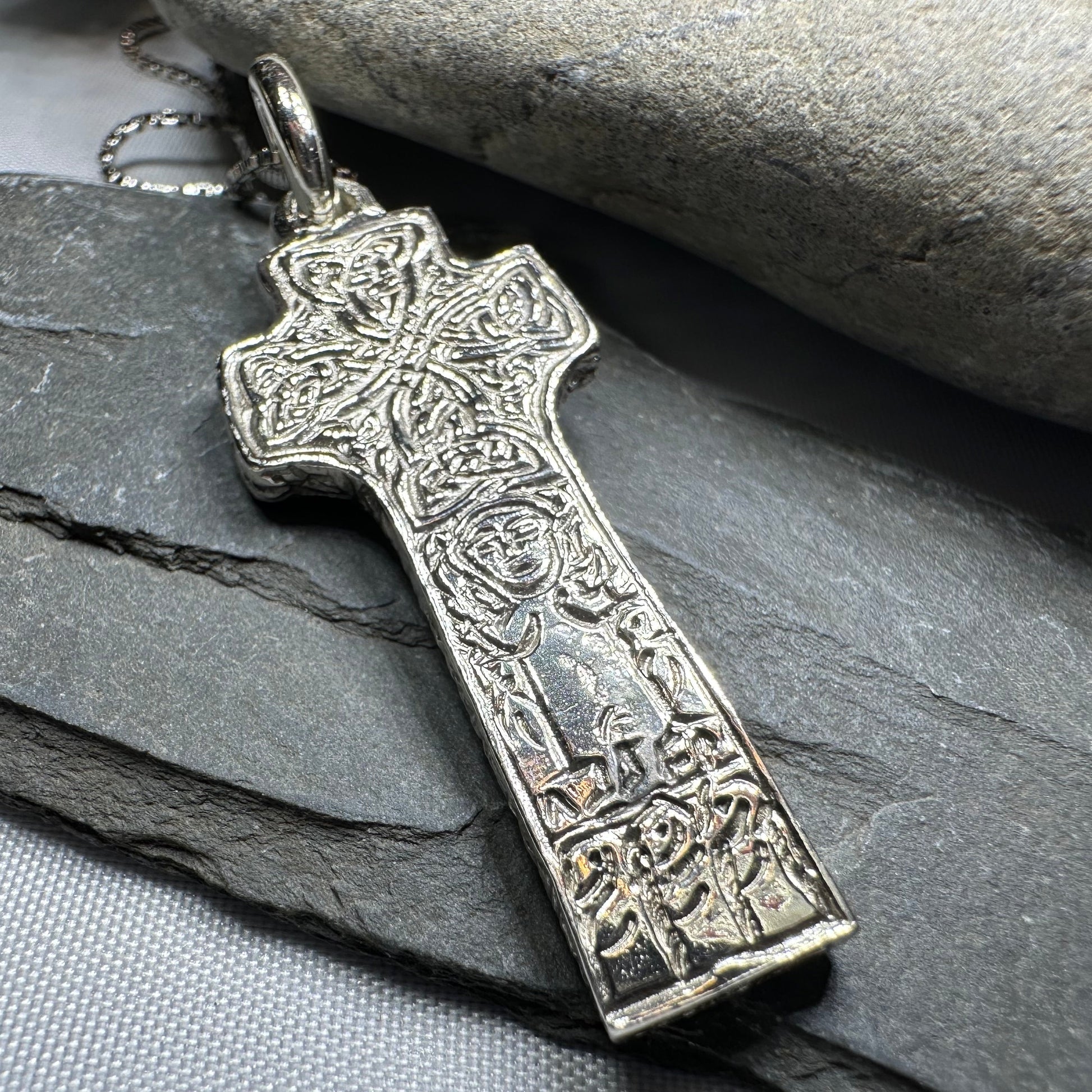 Artisan Irish Saint Patrick Cross Necklace - Made in Ireland — view 7