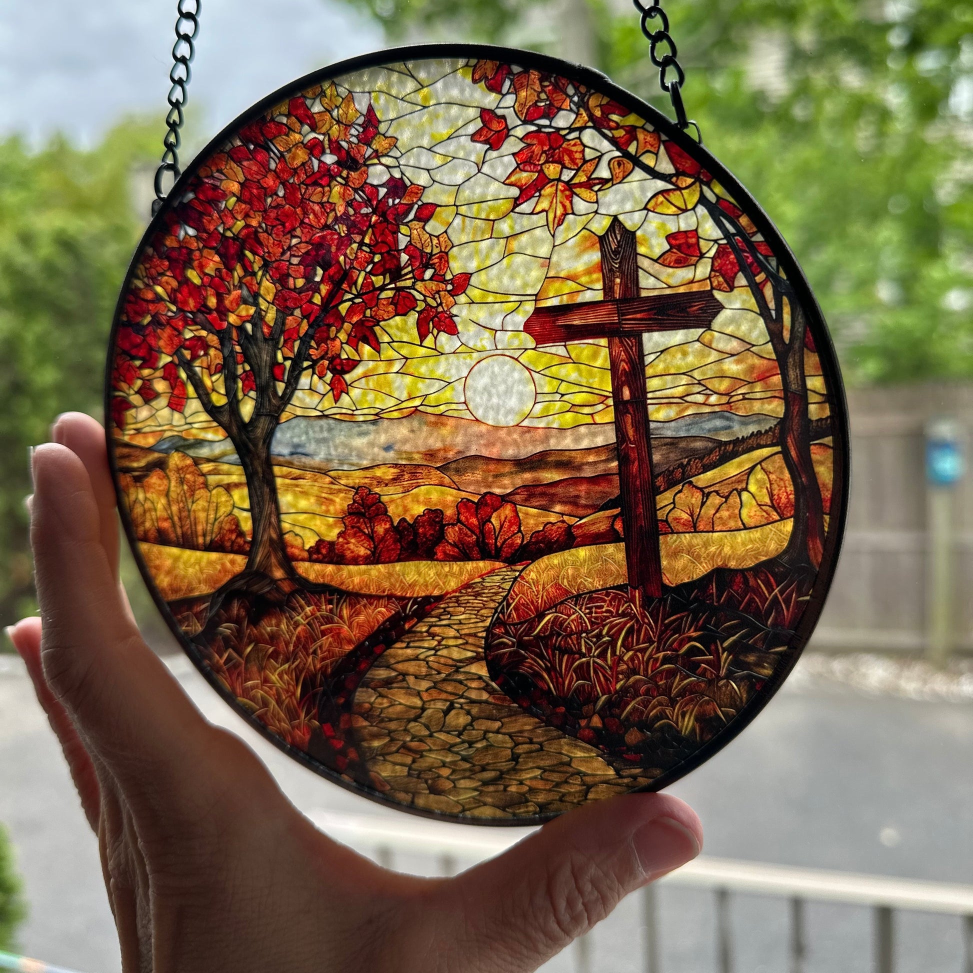 Autumn Cross Suncatcher — view 2