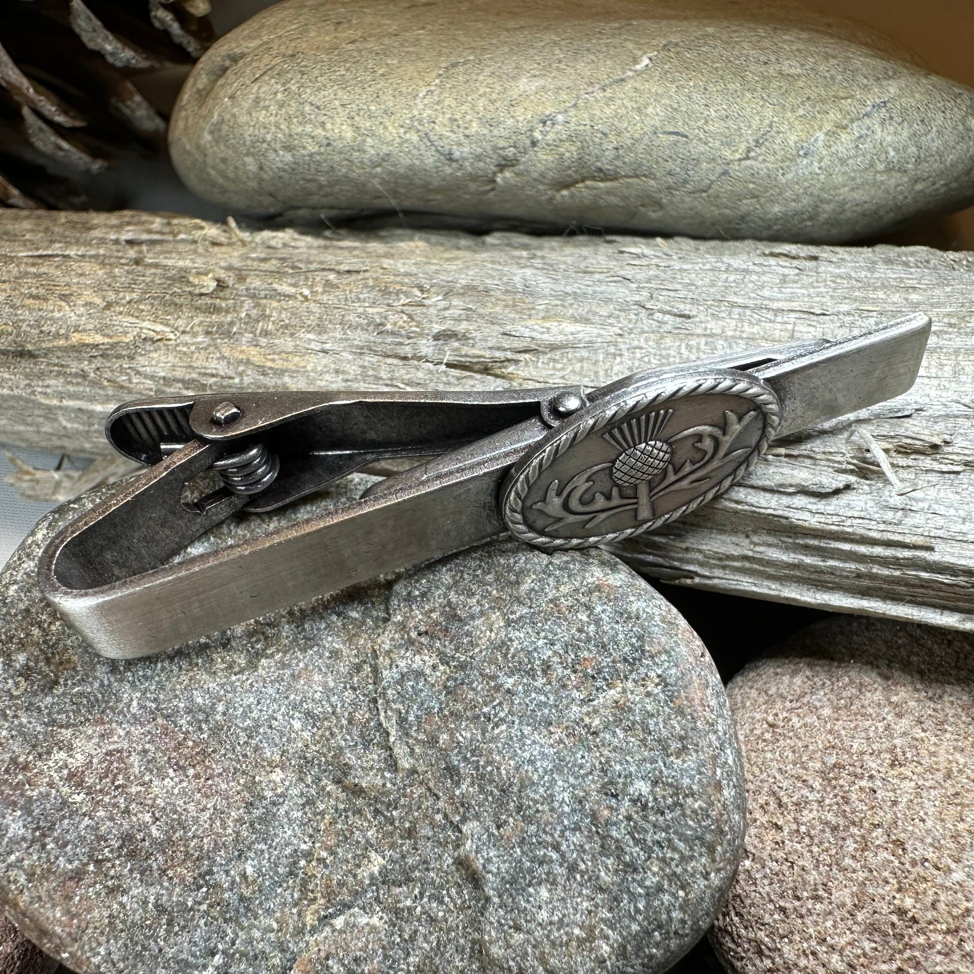 Celtic Thistle Tie Bar — view 4