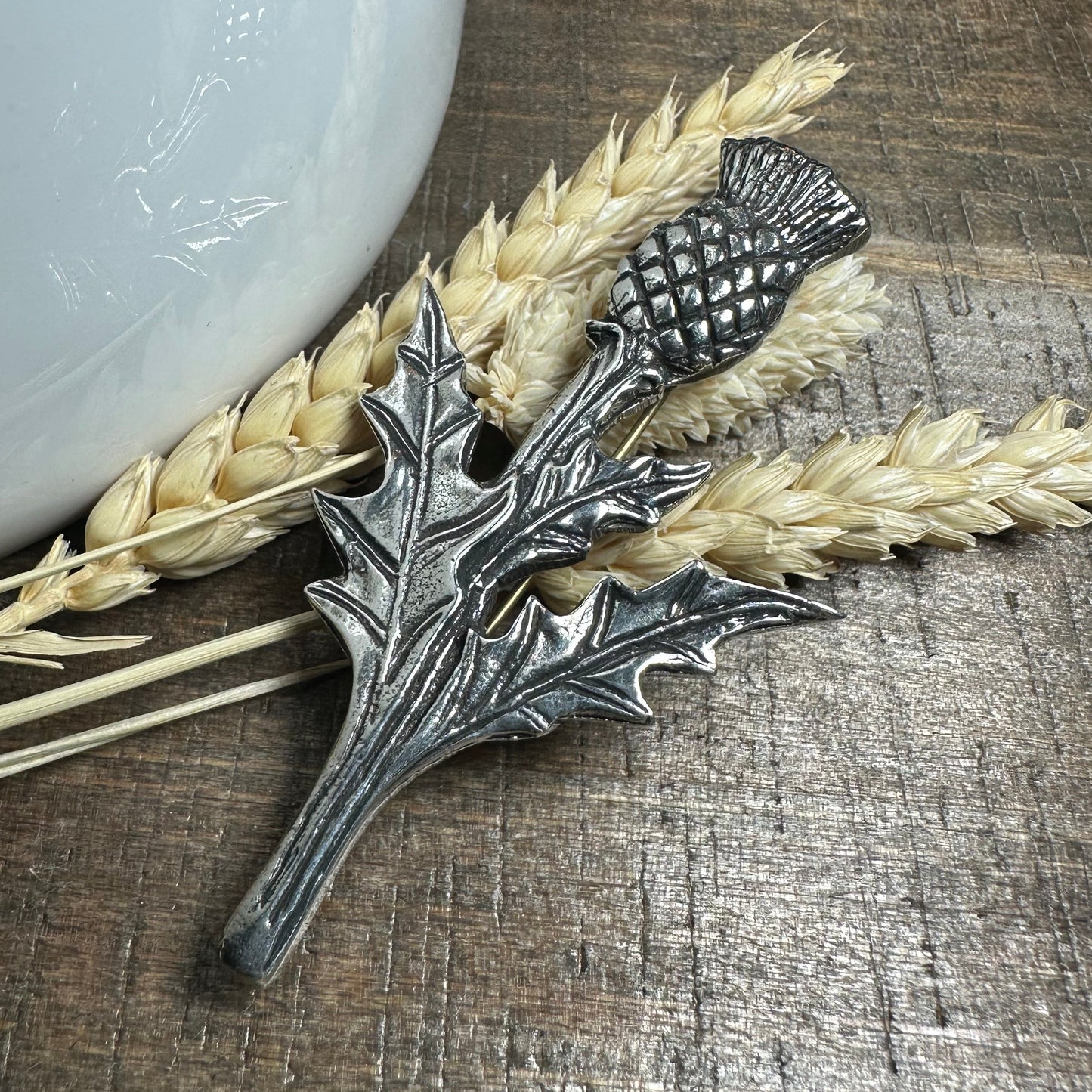 Balmoral Scottish Thistle Kilt Pin - Handmade in Scotland