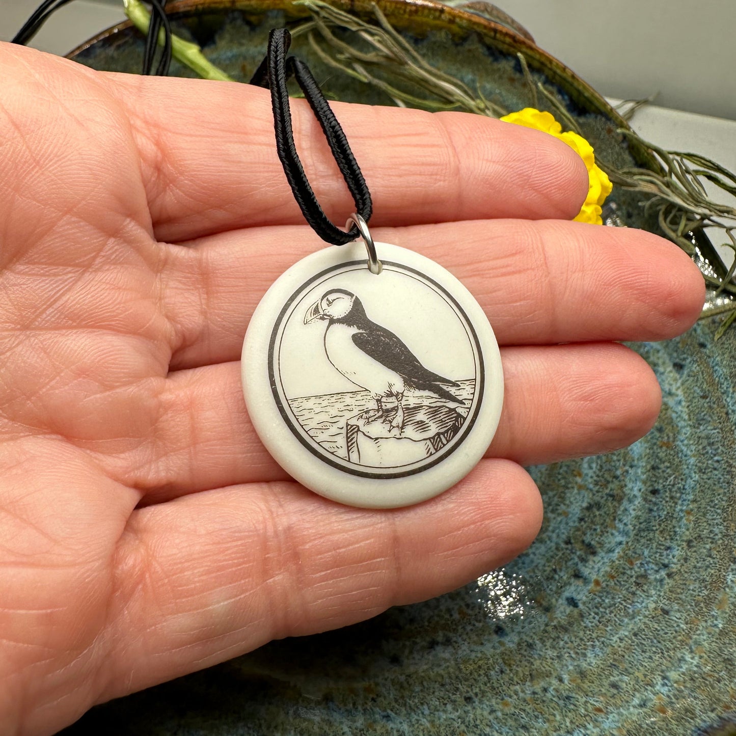 Artisan Puffin Necklace - Handmade in U.S.A.