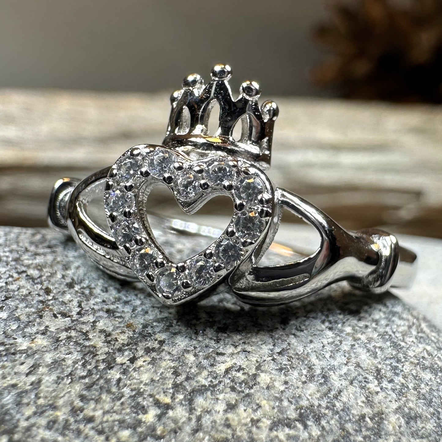 Claddagh Princess Ring — view 8