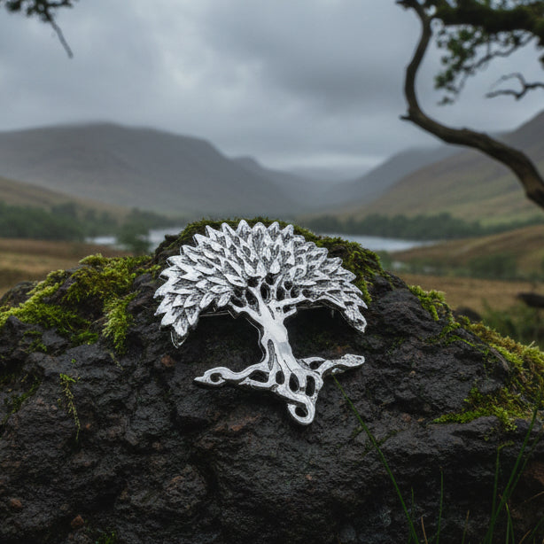 Scottish Tree of Life Brooch - Handmade in Scotland — view 5