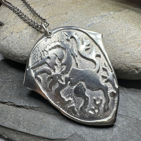 Load image into Gallery viewer, Unicorn of Scotland Medallion Necklace - Handmade in Scotland
