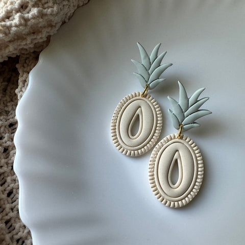 Load image into Gallery viewer, Pastel Pineapples Dangle Earrings For Women

