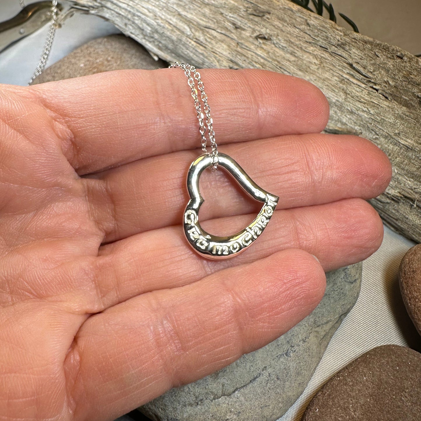 Irish Heart Gra Mo Chroi Necklace - Made in Ireland