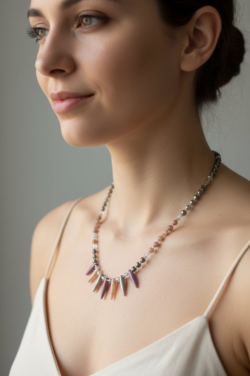 Highland Sunrise Crystal Necklace — view 4