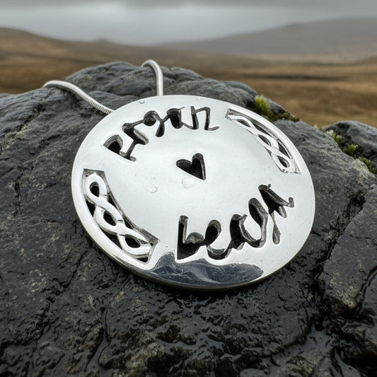 Scottish Gaelic "Little Kisses" Necklace - Handmade in Scotland