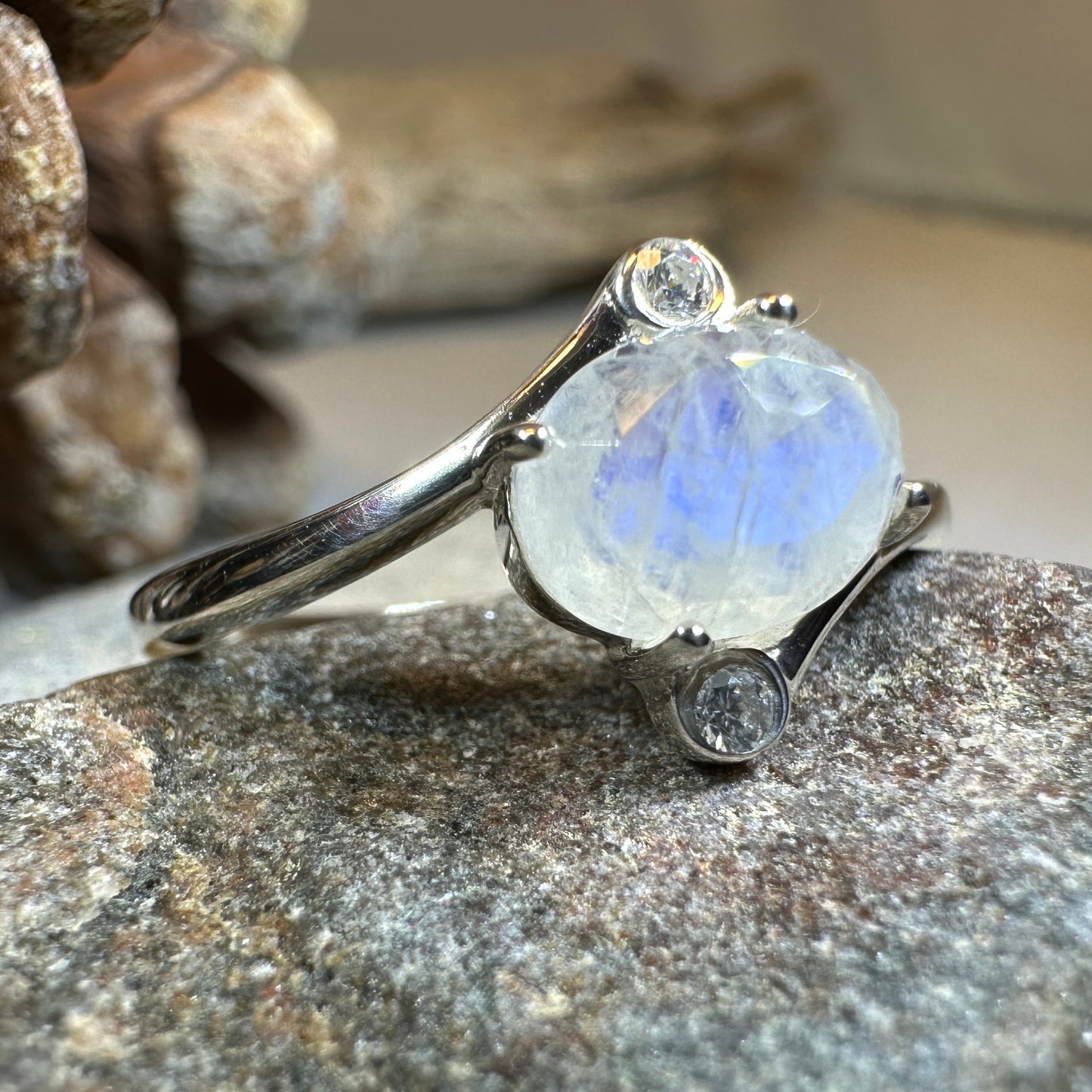 Lysandra Moonstone Ring — view 7